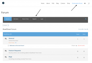 BowlSheet Community Forum New User Registration